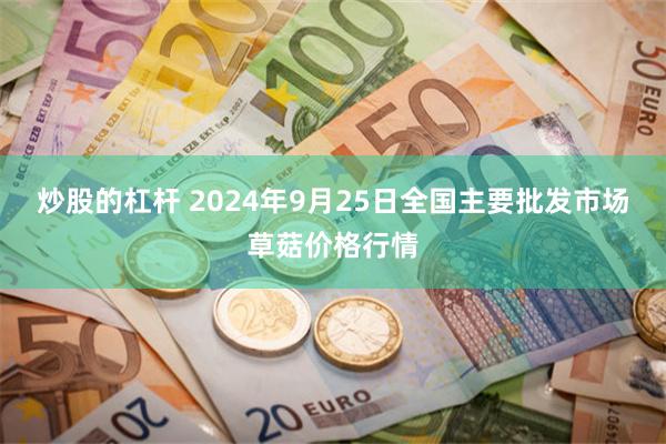 炒股的杠杆 2024年9月25日全国主要批发市场草菇价格行情