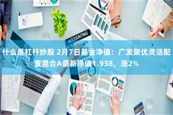 什么是杠杆炒股 2月7日基金净值：广发聚优灵活配置混合A最新净值1.938，涨2%